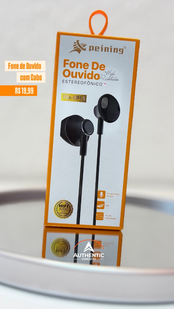 Fone de Ouvido Hi-Fi High Resolution Peining PEI-EP14